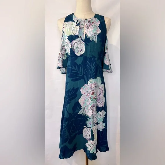 ANTHROPOLOGIE MAEVE NWT Elia Cold Shoulder Dress - Picture 3 of 10